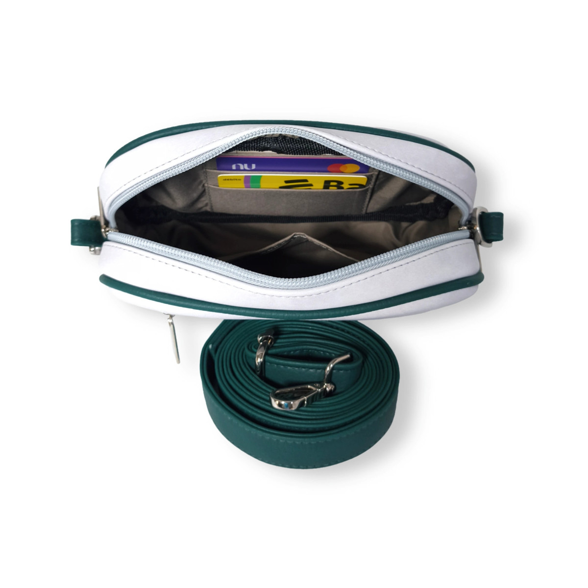 PETIT Manos libres Gris ártico + Verde oscuro / AURA