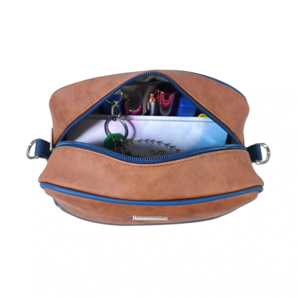 GÉNOVA Manos libres Miel + Azul oscuro / AURA