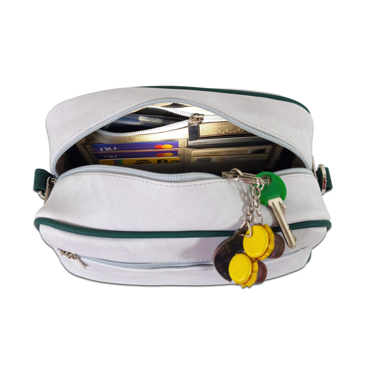 GÉNOVA Manos libres Gris ártico + Verde oscuro / AURA